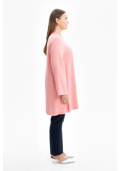 Aker 24ss15676112 Büyük Beden Tunik 24ss15676112 090 Somon Somon