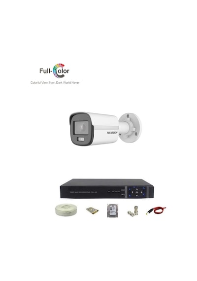 Hikvision 1 Kameralı Colorvu Kamera Sistemi