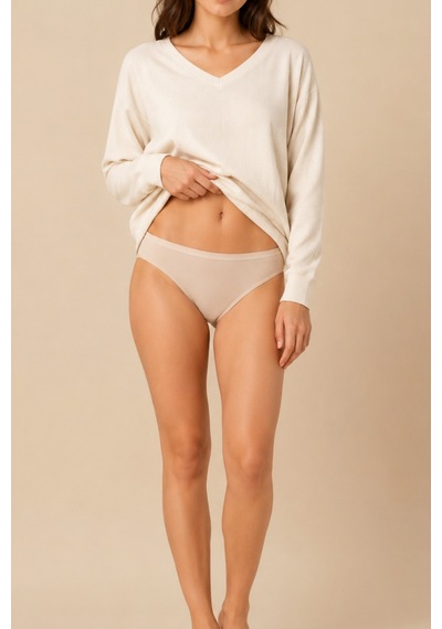 Loule Kadın 6'lı Yumuşak Modal Pamuklu Bikini Külot Renkli Set Çok Renkli