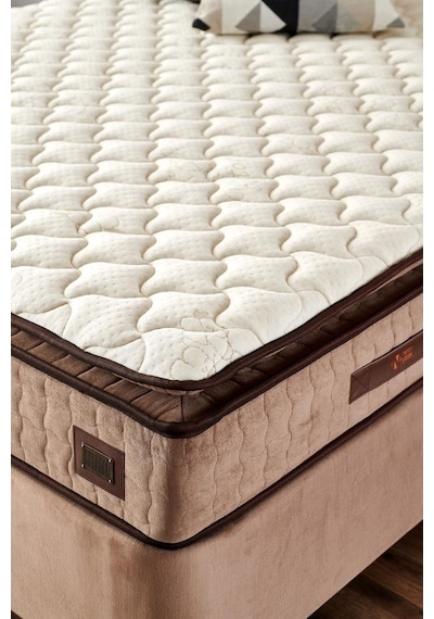 Nironyatak W.Cotton 180X200 Çift Kişilik Pedli Yatak Full Ortopedik Yaylı Ya
