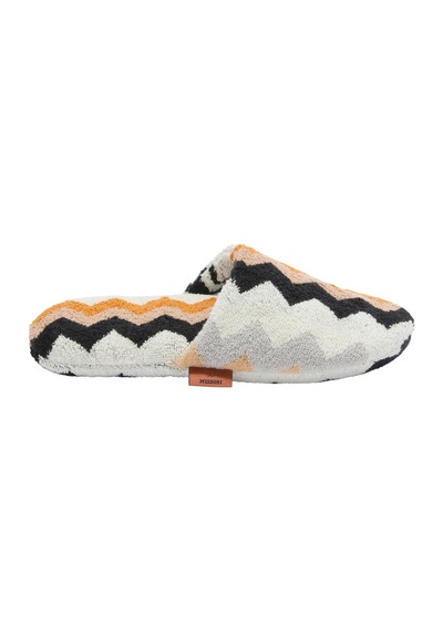 Missoni Home Lüks Pamuklu Banyo Terliği, Yumuşak Doku, Ikonik Zigzag Desen, Unisex Konfor Çok Renkli Missoni Home Lüks Pamuklu Banyo Terliği, Yumuşak Doku, Ikonik Zigzag Desen, Unisex Konfor Çok Renkli