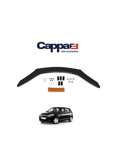 Cappafe Dacia Sandero Ön Kaput Koruma Rüzgarlık 4Mm Abs 2009-1