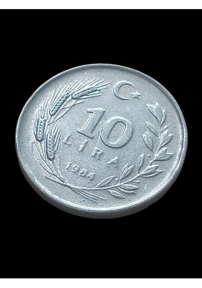 1987 Cumhuriyet Dönemi 10 Lira Madeni Koleksiyon Para Hobi Hediye Antika Darpane Numusmatik