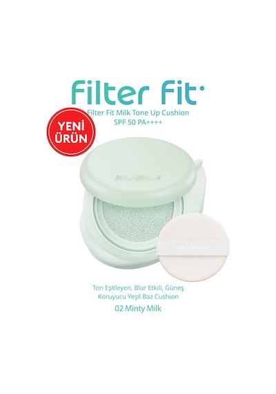 Peripera Filter Fit Milk Tone Up Cushion 02 Minty Milk