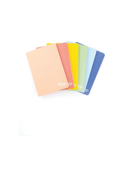 Colors A4 60 Yaprak Kareli Defter 3'lü Paket, Mor, Yeşil, Sarı Çok Renkli