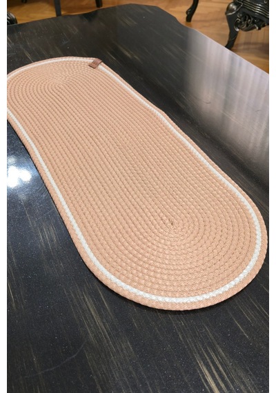 Dekoratif 30x75 Cm Runner Şık Masa Orta Sehpa Üstü Dekoratif Sofra Aksesuarı Jüt Hasır