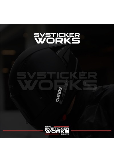 Chaos Vizör Sticker Kask Vizör Sticker Tüm Kasklar Uyumlu 1 Adet Gri