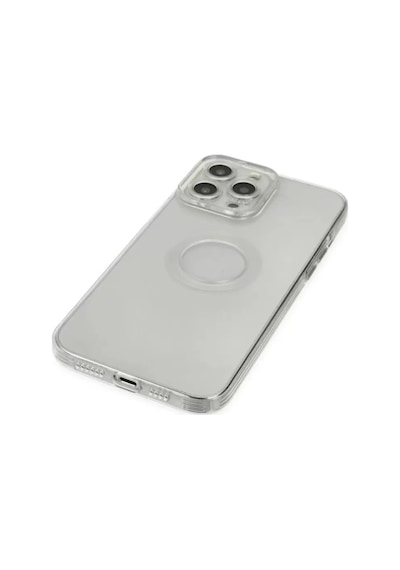 Newface Apple İphone 14 Pro Max Kılıf Santa Lens Silikon - Şeffaf