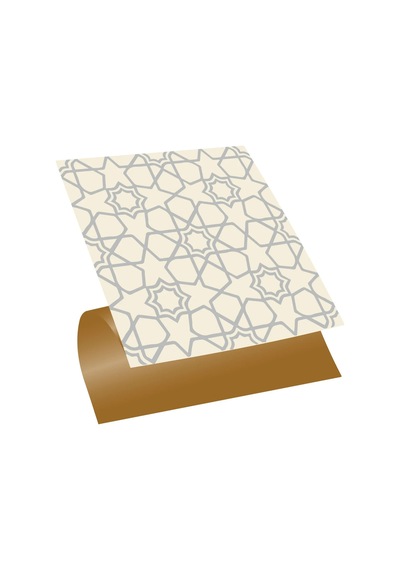 Tink Kendinden Yapışkanlı Gümüş Selçuklu Desenli Pvc Karo 30x30 Cm