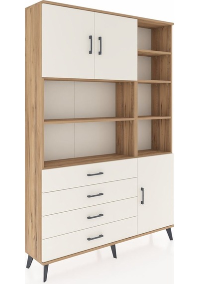 Arges Dolap 9 Raflı 4 Çekmeceli 3 Kapaklı 132x30x195 Çam-ayta... Çam Arges Dolap 9 Raflı 4 Çekmeceli 3 Kapaklı 132x30x195 Çam-ayta... Çam