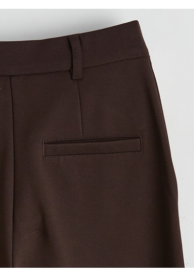 Lcwaıkıkı Classic Kahverengi Standart Fit Geniş Paça Kadın Pantolon