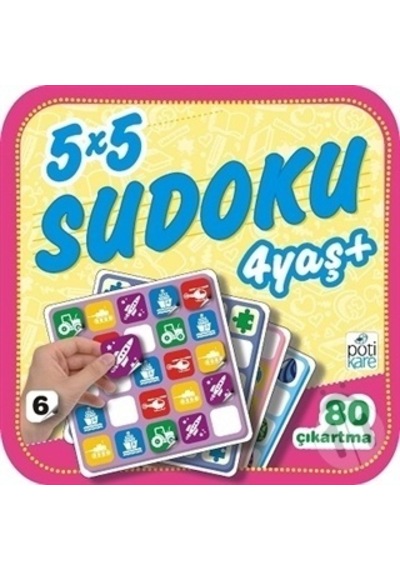 Pötikare Yayıncılık 5 X 5 Çıkartmalı Sudoku 6 - +4 Yaş