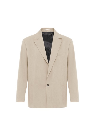 Vamos Oversize Blazer Ceket Bej