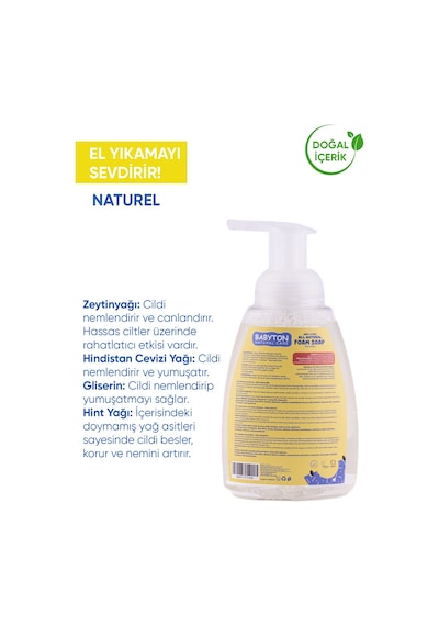 Babyton Doğal Aromasız Köpük Sabun 350 ML