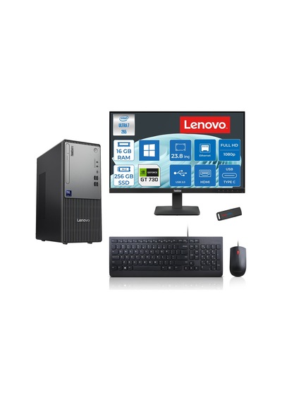 Lenovo ThinkCentre Neo 50T Gen 6 2413BD007WTR25H01 Ultra 7 265 16 GB 256 GB SSD GT730 23.8" W11H Masaüstü Bilgisayar + USB Bellek