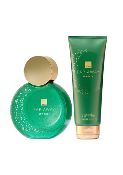 Avon Far Away Sparkle Kadın Parfüm EDP 50 ML + Shimmer Vücut Losyonu 125 ML