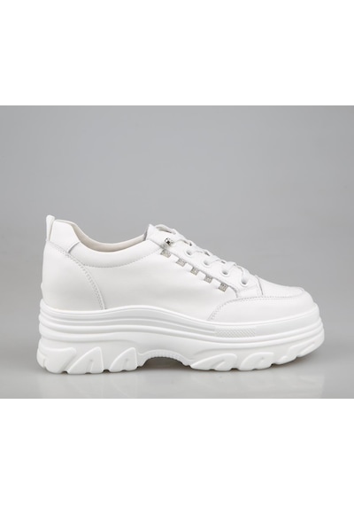 Guja 24Y361 Dolgu Topuk Beyaz Kadın Sneakers 001