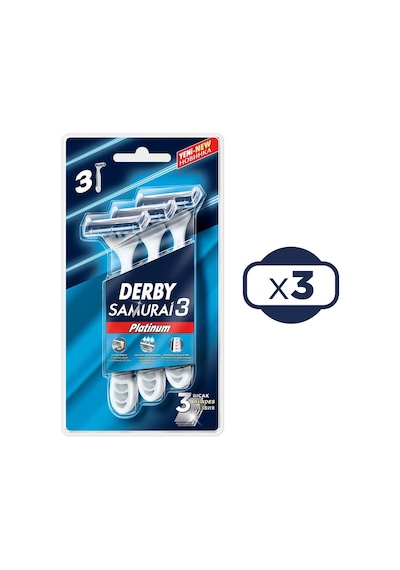 Derby Samurai 3 Platinum 3'lü Blister X 3 Adet