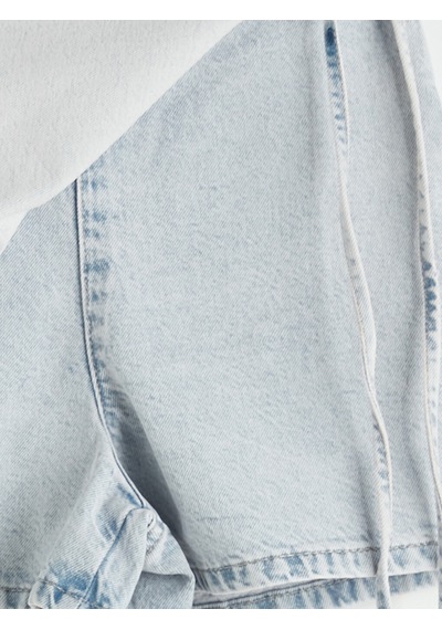 Lcw Jeans İndigo Standart Fit Jean Şort Etek