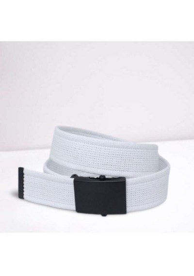 Livze Unisex Siyah Tokalı Kolon Kemeri 4cm Beyaz Beyaz