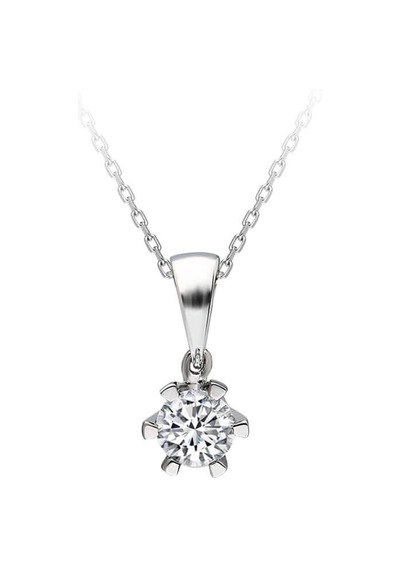 Sirius F Renk 0,50 Karat Pırlanta Tektaş Kolye 0823P0036