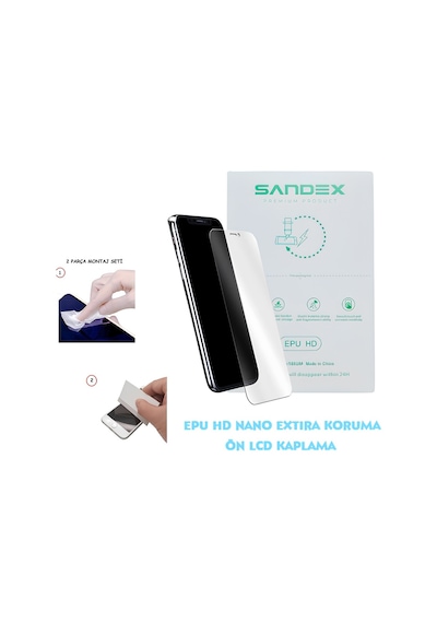 Samsung Galaxy Uyumlu Z Fold 6 Nano Ekran Koruyucu Esnek Ultra İnce - Sandex - Epu Hd