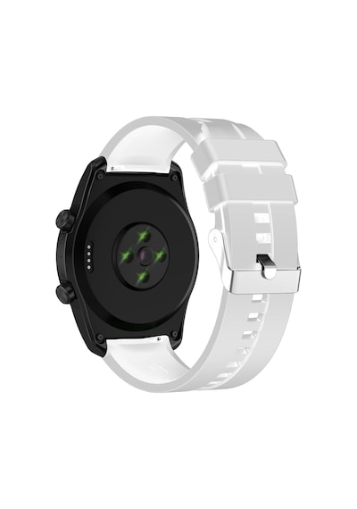 Forzacase Huawei Watch Gt2 Pro 46mm İçin Tokalı Çizgi Desen Silikon Kordon Kayış - Fc369 Beyaz