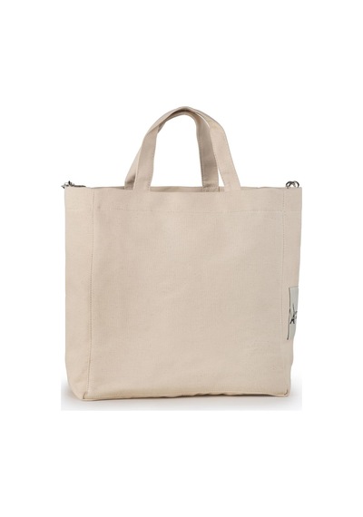 Icone Bej The Icone Bag Paris İşlemeli Tote Kadın Kol Çantası Ve Omuz Çantası Bej
