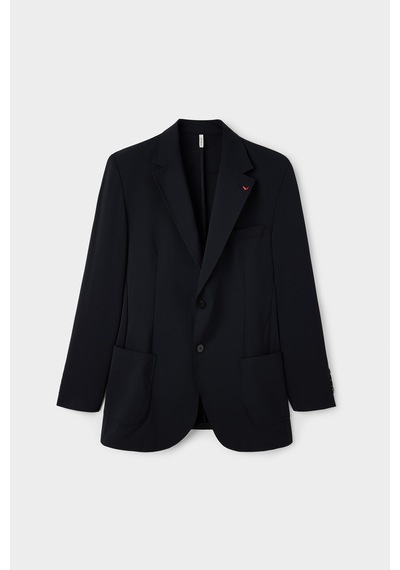 D's Damat Ds Damat Comfort Siyah Düz Kumaş Ceket 5hc04st15404m 001