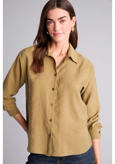 Defacto Overshırt Fıt Modal Gömlek H7396ax26spkh176 Haki-kh176