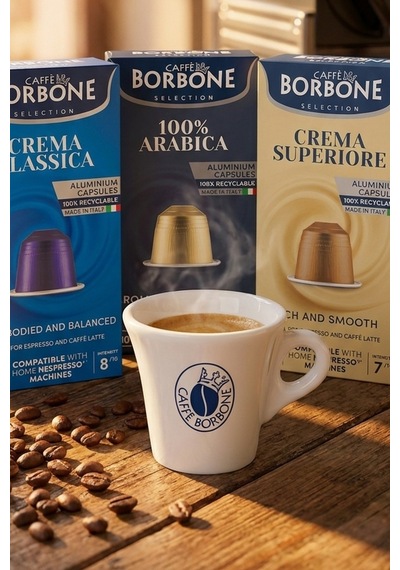 Caffe Borbone Classica Arabica Superiore 30'lu Nespresso Uyumlu Alüminyum Kapsül Kahve Deneme Seti 3x10