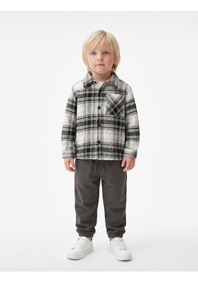 Koton Beli Lastikli Şardonlu Cepli Jogger Eşofman Altı Antrasit 7wmb40022tk