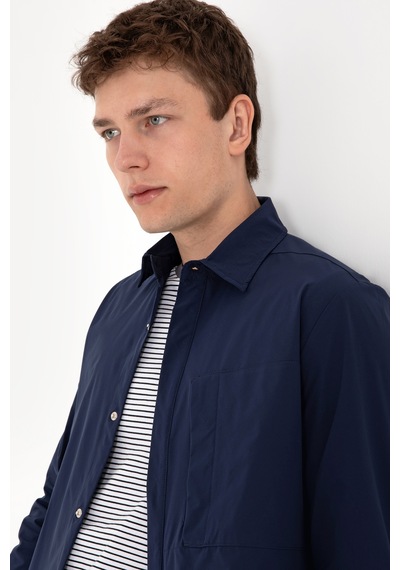 U.s. Polo Assn. Erkek Lacivert Gömlek Desenli 50301077-vr033 Lacivert