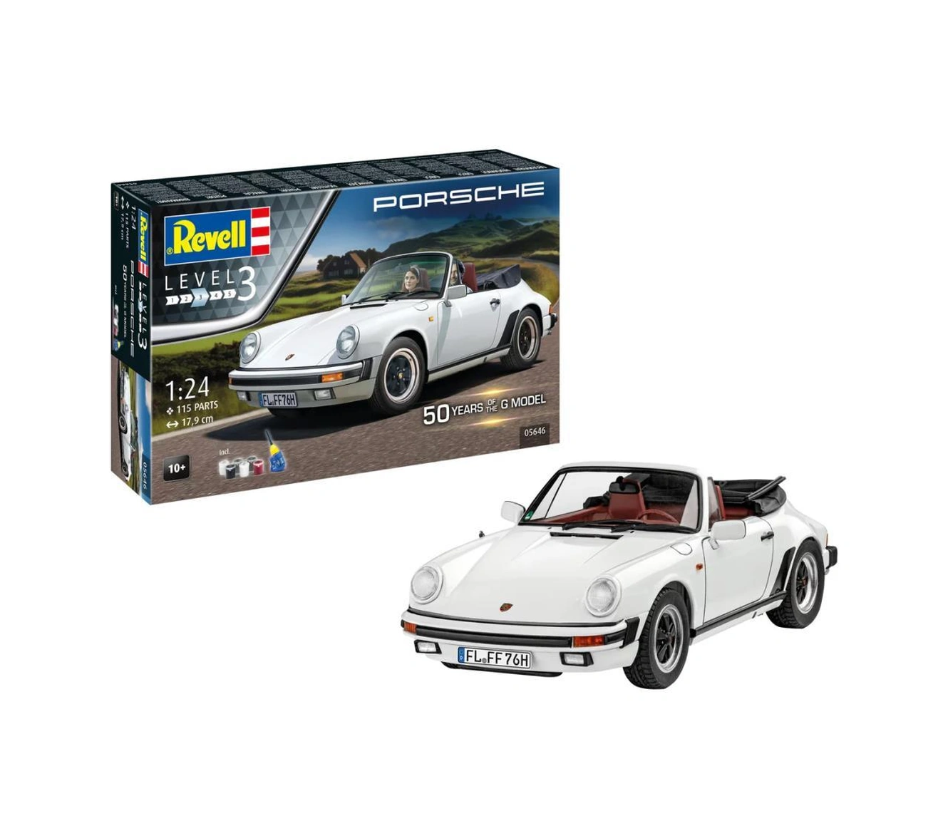 Revell Gift Set 1:24 Porsche 911 G Cabrio 05646