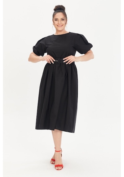Myline Kemerli Poplin Elbise (503181790)