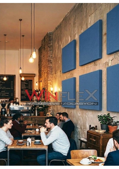 Akustik Kumaş Kaplı Panel-60x60cm Mavi