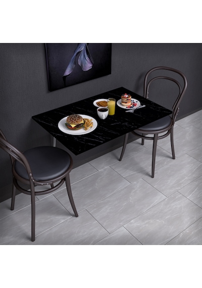 Duvara Monte Katlanır Masa 90x60 Cm Açılır Kapanır Yemek Ve Çalışma Masası Bendir