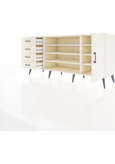 Hyperion Konsol 6 Raflı 4 Çekmeceli Tek Kapaklı 176x44x83 Aytaşı-aytaşı Aytaşı Hyperion Konsol 6 Raflı 4 Çekmeceli Tek Kapaklı 176x44x83 Aytaşı-aytaşı Aytaşı