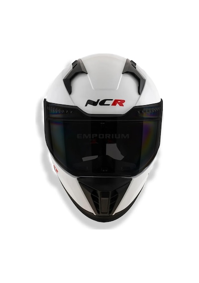 Ncr Stream Beyaz Siyah Vizörlü Kapalı Kask Ece-06 Beyaz Beyaz