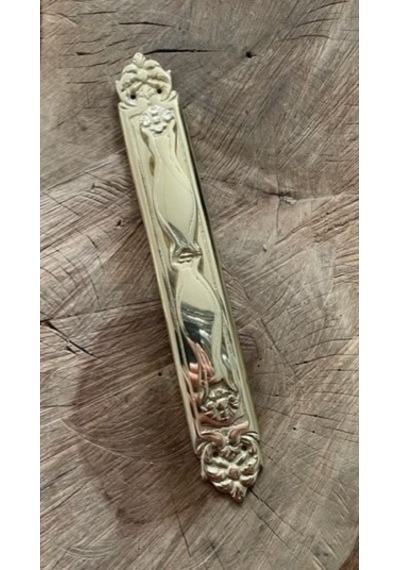 DEKORATİF PİRİNÇ PARLAK SARI KAPI KULPU KAPI ÇEKME KOLU 34CM