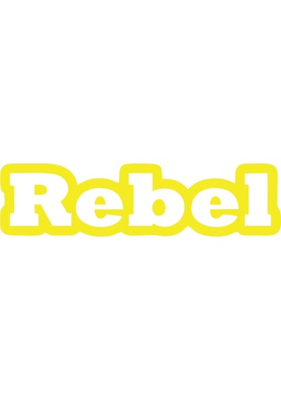 Rebel Araba Sticker 17x17 Cm Sarı