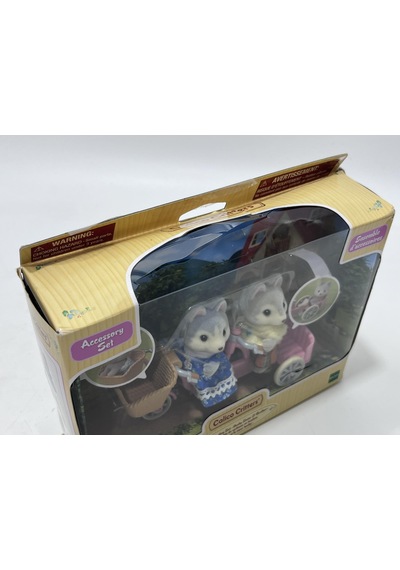 Calico Critters Husky Tandem Cycling Set Figür Oyunca Seti