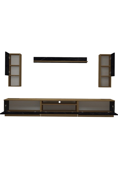 Decoraktiv Trendstyle 270das Mdf Tv Ünitesi Tv Sehpası Pera - Siyah Mermer