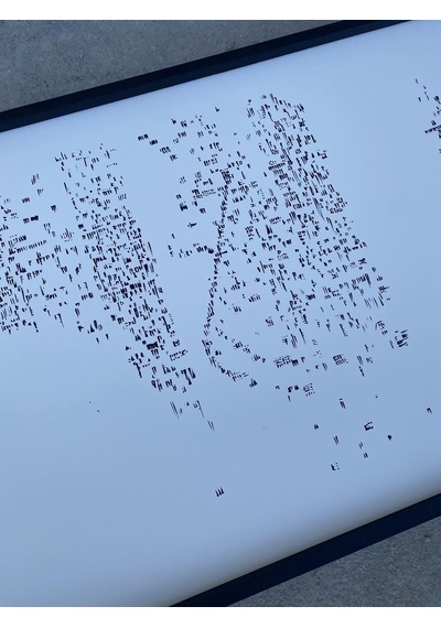 Asemic Sound Mappings Sergisi Asemik Resmi 62x244 cm 010