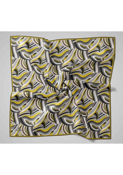 Silk Home Twill İpek Eşarp 11471-33 Beyaz, Siyah, Sarı, Yeşil, Gri