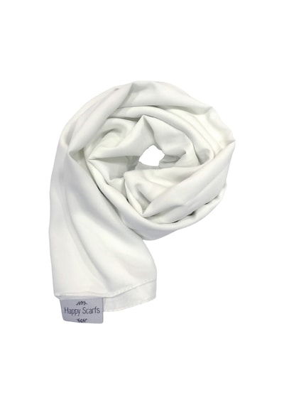 Happy Scarfs Medine Ipeği Şal - Beyaz Beyaz
