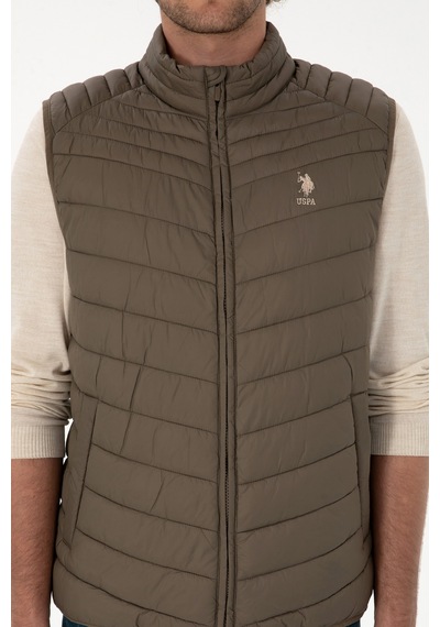 U.s. Polo Assn. Erkek Vizon Yelek Dokuma 50312012-vr052 Vizon