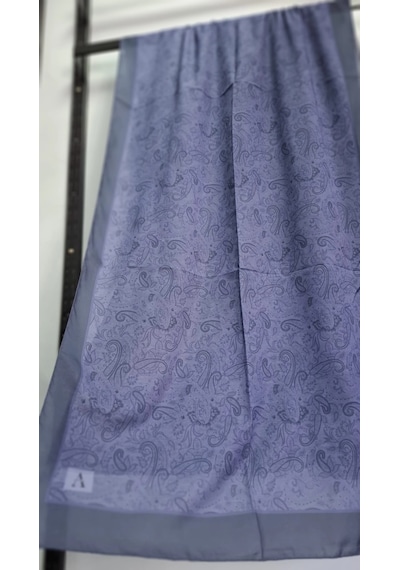 Modakaşmir Aminenesil Paisley Etnik Desen Soft Pamuk Şal Lacivert Mavi Renk K.lacivert