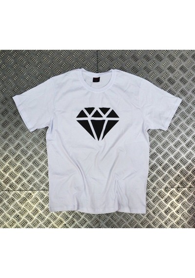 Stoned&Fame Dıamond Baskılı T-shirt Beyaz