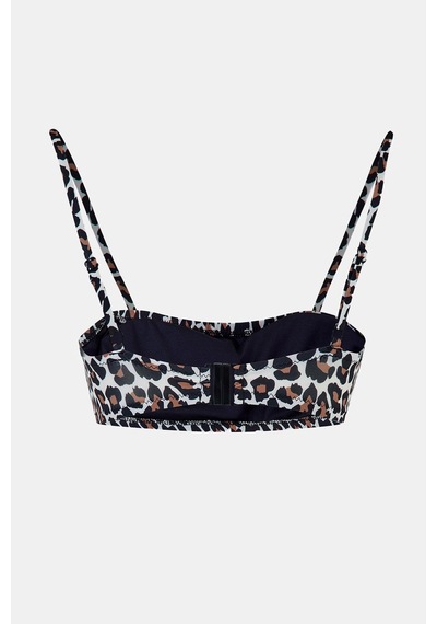 Amarelle Capetown Leopar Desenli Bralet Çıkarılabilir Pedli Bikini Üst Leopar